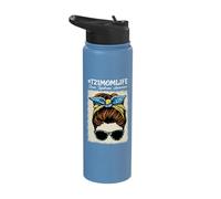 Trisomy 21 Mom Life Down Syndrome Awareness Stainless Steel Insulated Water Bottle