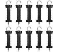 Trisoye 10 PCS Gate Handle for Electric Fence, Insulated Spring Tension, Replacement Accessories for Fencing, for Pasture Gates