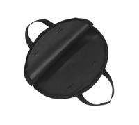 Trisoye 1Pc Dumb Drum Bag Holder Black Suitcase Drum Instrument Strap Bag Drum Pad Storage Bag Dumb Drum Carrying Tambourine Bag