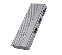 Trisoye 4-In-1 USB Hub with Disk Storage M.2 Dual Protocol SSD USB Type-C Adapter 10gbps Laptop Dock Station for PC Computer