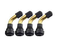 Trisoye 4Pcs Tyre Valves Stem Right Angle Snap-in Rubber 90 Degree Brass for Electric Scooter and M365 Electric Scooter