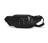 Trisoye genuine leather male Waist Pack Fanny Pack men Leather Belt Waist bags phone pouch small chest messenger for man