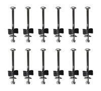 Trisoye Trampoline Screws Kits, 12Pcs Galvanized Steel Trampoline Screws Fixing Accessories for Trampoline Assembly Replacement
