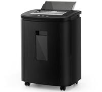 Trisruvian Autofeed Commercial Paper Shredder: 150 Sheets P-4 Micro Cut 40 Min Runtime 25L Pull-Out Bin Anti-Jam Heavy Duty Wheels Design for Home/Office/School/Business Security