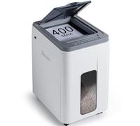 Trisruvian Paper Shredder Heavy Duty: Document Credit Cards Shredding - AutoFeed 400 Sheets Jam-Proof P5 Micro Cut for Tax Office Accounting Records Home Business School Workspace