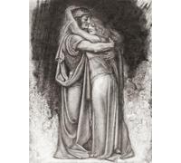 Tristan and Isolde. Characters from Richard Wagner's opera Tristan und Isolde. After an etching by Spanish artist Rogelio de Egusquiza y Barrena 1845-1915. Poster Print by Ken Welsh (13 x 17)