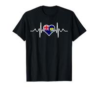 Tristan da Cunha Flag Heart Gifts Love Tristan da Cunha T-Shirt