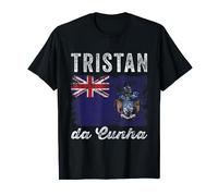 Tristan da Cunha Flag Vintage - Men Women - Tristanian Flag T-Shirt