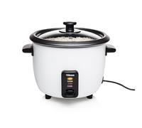 Tristar Rice Cooker, 0.6 L, Cooks Rice for Up to 3 People, No Burning, Keep Warm Function, 300W, Stainless Steel, White, RK-6117