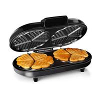 Tristar Waffle Iron for 10 Heartwaffles with Thermostat, Black
