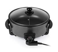 Tristar XL Sauté Pan - 30 cm Diameter, 5 Litre Capacity, for 4 People, with Separator, Adjustable Thermostat, 1500 W, Black, PZ-9135
