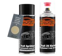 TRISTARcolor Car paint 2K spray can set for Buick/Cadillac/Chevrolet/Corvette 42 Alamo Beige Metallic Base coat 2K clear coat spray can