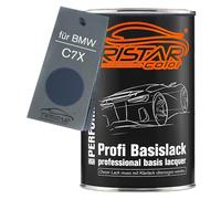 TRISTARcolor Car paint Can ready-to-spray for BMW C7X Frozen Ocean Wave Blue Metallic Base coat 1.0 litre 1000ml