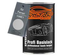 TRISTARcolor Car paint Can ready-to-spray for Ferrari 106E1 Argento Auteuil Metallic Base coat 1.0 litre 1000ml