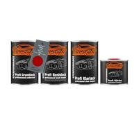 TRISTARcolor Car paint Set can ready for spraying for Chrysler/Dodge/Jeep/Plymouth/Viper R4 Bright Red under + base + 2K clear coat 3.5l