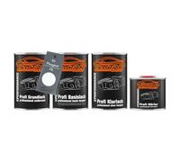 TRISTARcolor Car paint Set can ready for spraying for Peugeot F5 White/Blanx Banquise under + base + 2K clear coat 3.5l