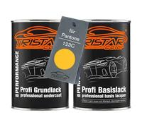 TRISTARcolor Car paint Set can ready-to-spray for Pantone 123C Yellow under + base coat 2.0 litre 2000ml