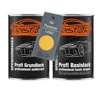 TRISTARcolor Car paint Set can ready-to-spray for Pantone 142C Yellow under + base coat 2.0 litre 2000ml