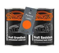 TRISTARcolor Car paint Set can ready-to-spray for Pantone 1585C Orange under + base coat 2.0 litre 2000ml