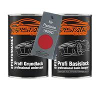 TRISTARcolor Car paint Set can ready-to-spray for Pantone 1805C Red under + base coat 2.0 litre 2000ml