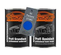 TRISTARcolor Car paint Set can ready-to-spray for Pantone 2728C Blue under + base coat 2.0 litre 2000ml