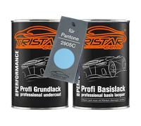 TRISTARcolor Car paint Set can ready-to-spray for Pantone 2905C Blue under + base coat 2.0 litre 2000ml