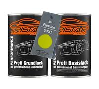 TRISTARcolor Car paint Set can ready-to-spray for Pantone 390C Green under + base coat 2.0 litre 2000ml