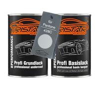 TRISTARcolor Car paint Set can ready-to-spray for Pantone 428C Grey under + base coat 2.0 litre 2000ml