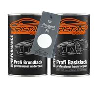 TRISTARcolor Car paint Set can ready-to-spray for Peugeot F5 White/Blanx Banquise under + base coat 2.0 litre 2000ml