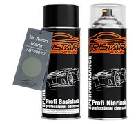 TRISTARcolor Car paint Spray can set for Aston Martin AST6002D Arden Green Perl Metallic Base coat clear coat spray can 400ml