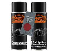 TRISTARcolor Car paint Spray can set for Bedford/Vauxhall 50C Pomegranate Red Perl under base coat spray can 400ml