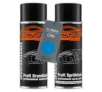 TRISTARcolor Car paint Spray can set for BMW C6K Blazing Blue Metallic under base coat spray can 400ml
