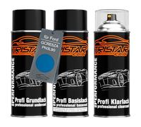 TRISTARcolor Car paint Spray can set for Ford GCRE5ZA / PN3L90 Nitrous Blue Metallic under + base coat clear coat spray can 400ml
