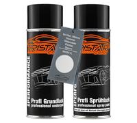 TRISTARcolor Car paint Spray can set for Gen. Motors/Hummer/Oldsmobile/Pontiac/Saturn WA241L Polar White 1 Metallic Perl under base coat spray can 400ml