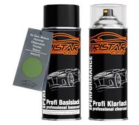 TRISTARcolor Car paint Spray can set for Gen. Motors/Hummer/Oldsmobile/Pontiac/Saturn WA247L Roswell 1 Metallic Base coat clear coat spray can 400ml