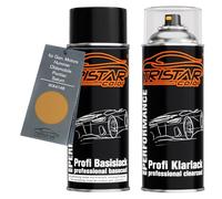 TRISTARcolor Car paint Spray can set for Gen. Motors/Hummer/Oldsmobile/Pontiac/Saturn WA4148 War Bonnet Yellow Metallic Base coat clear coat spray can 400ml