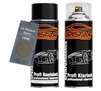 TRISTARcolor Car paint Spray can set for Renault/Alpine HNK Beige Cendre Nacre Metallic/Atacama Beige Metallic Base coat clear coat spray can 400ml