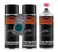 TRISTARcolor Car paint spray cans for Peugeot 8JM0 Vert Tie Break Me. +2K