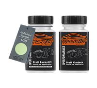 TRISTARcolor Car paint Touch-up pen set for Bedford/Vauxhall 1GB Linden Green/Lind Green Base coat clear coat 50ml each