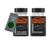 TRISTARcolor Car paint Touch-up pen set for BMW C4E Sanremo Green Metallic Base coat clear coat 50ml each