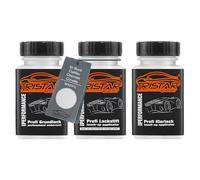 TRISTARcolor Car paint Touch-up pen set for Buick/Cadillac/Chevrolet/Corvette WA241L Polar White 1 Metallic Perl under + base + clear coat 50ml each
