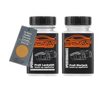 TRISTARcolor Car paint Touch-up pen set for Buick/Cadillac/Chevrolet/Corvette WA4148 War Bonnet Yellow Metallic Base coat clear coat 50ml each