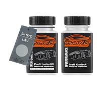 TRISTARcolor Car paint Touch-up pen set for BYD LAV Bei Bing Lan Metallic Mat Base coat clear coat 50ml each