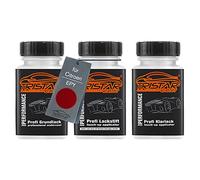 TRISTARcolor Car paint Touch-up pen set for Citroen EPY Rouge Rubi Nacre Metallic under + base + clear coat 50ml each