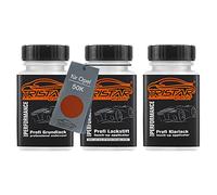 TRISTARcolor Car paint Touch-up pen set for Opel 50K Chilli Orange Metallic/Orange Papa Don'T Peach under + base + clear coat 50ml each