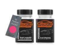 TRISTARcolor Car paint Touch-up pen set for Pantone 00226C 226C Pink Base coat clear coat 50ml each