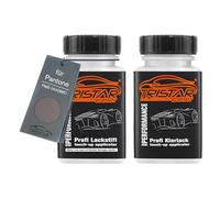 TRISTARcolor Car paint Touch-up pen set for Pantone PMS 004286C 4286C Dark Grey Base coat clear coat 50ml each