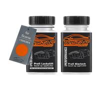 TRISTARcolor Car paint Touch-up pen set for Scania 1396364 Orange Trucks Base coat clear coat 50ml each