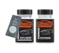 TRISTARcolor Car paint Touch-up pen set for Volvo 2614 Air Blue Metallic Base coat clear coat 50ml each