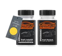 TRISTARcolor Car paint Touch-up pen set for VW/Volkswagen L13K Sonnengelb/Sunshine Yellow Base coat clear coat 50ml each